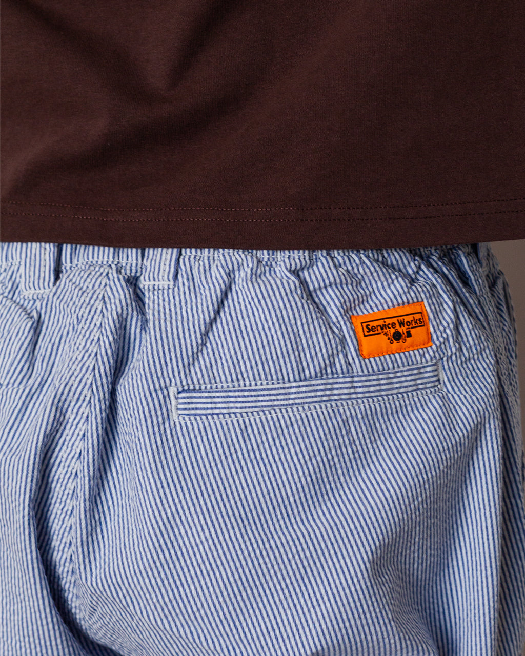 Seersucker Waiter Pant - Navy Stripe