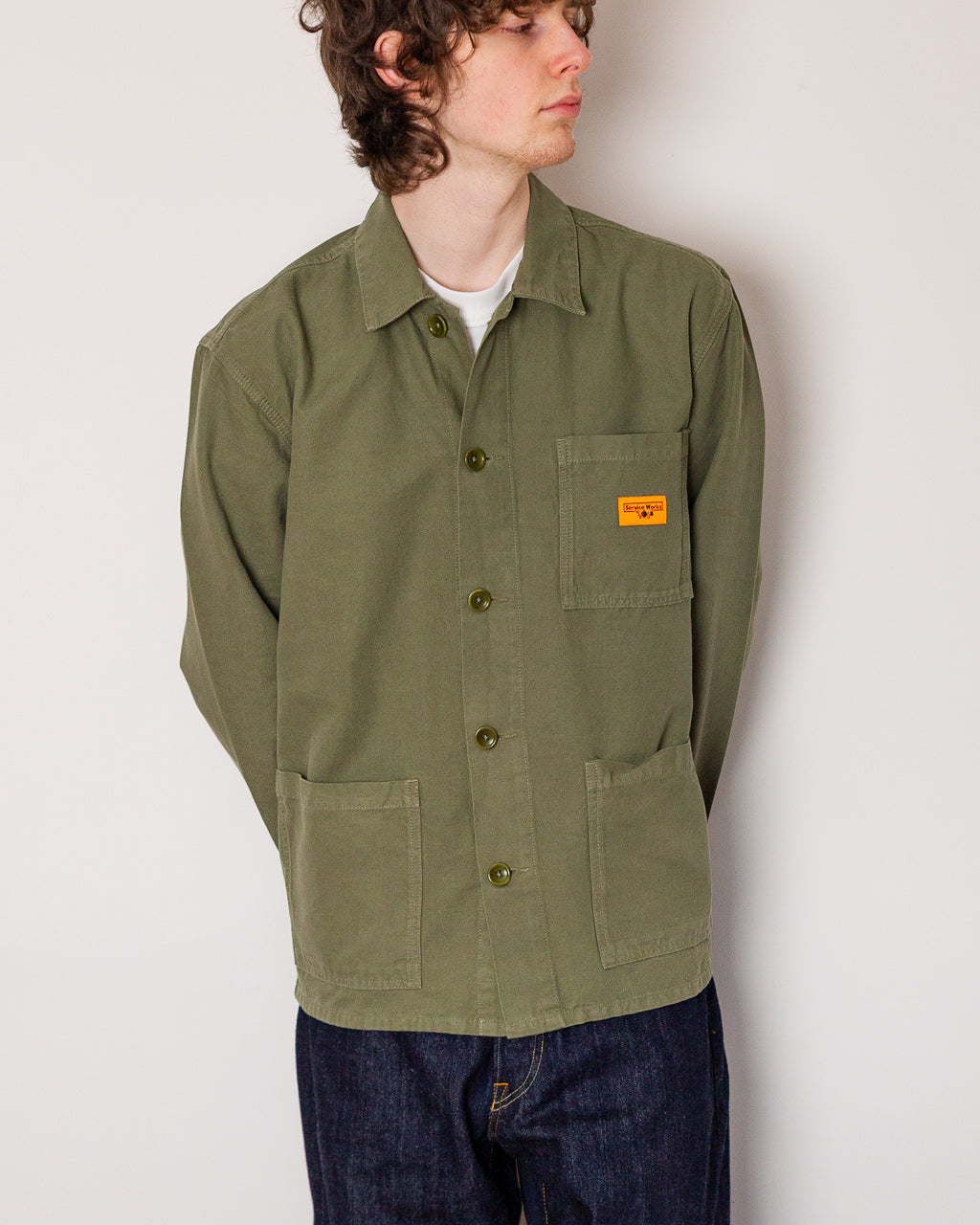 Canvas Chore Shirt - Olive