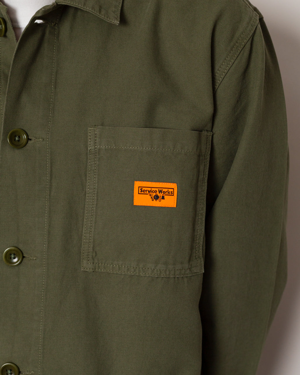 Canvas Chore Shirt - Olive