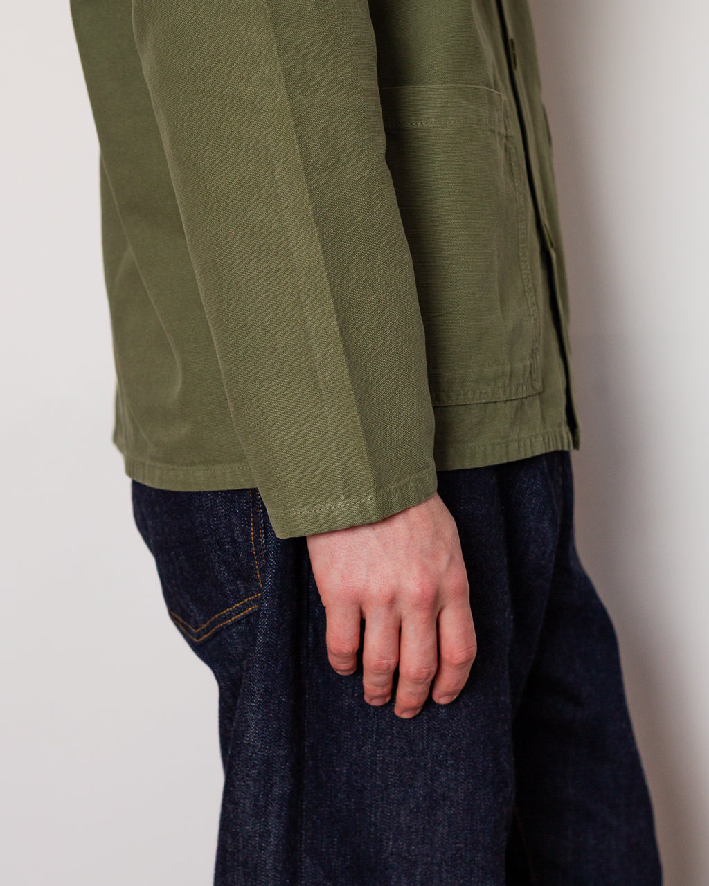 Canvas Chore Shirt - Olive