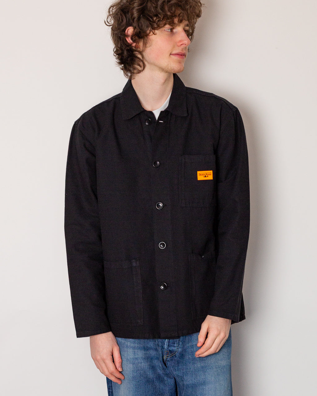 Canvas Chore Shirt - Black