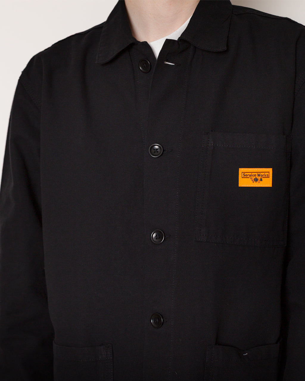 Canvas Chore Shirt - Black