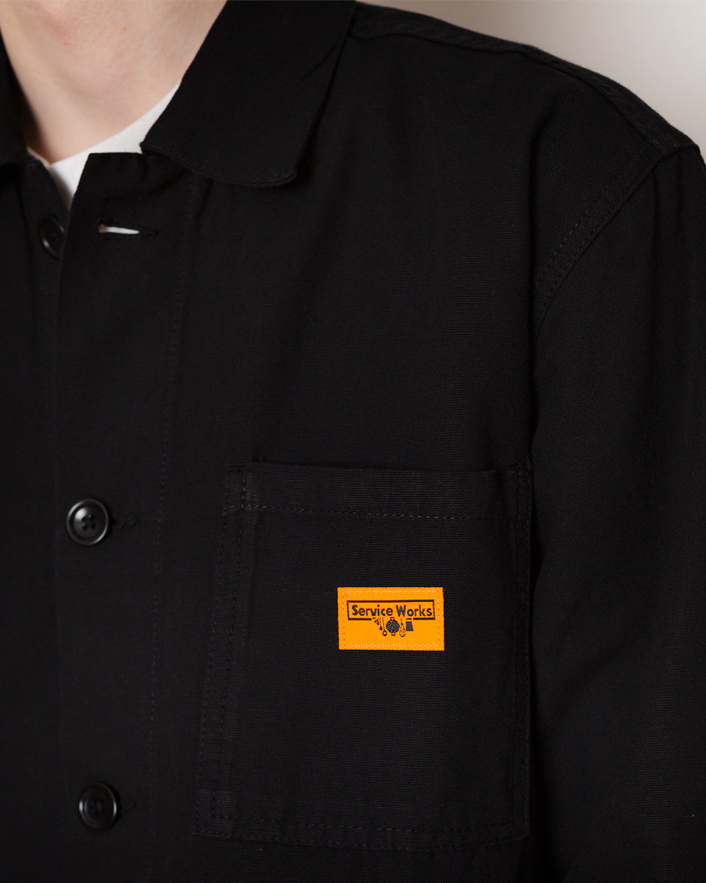 Canvas Chore Shirt - Black