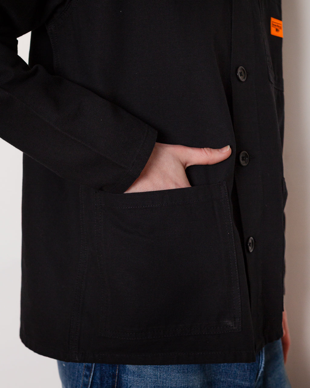 Canvas Chore Shirt - Black
