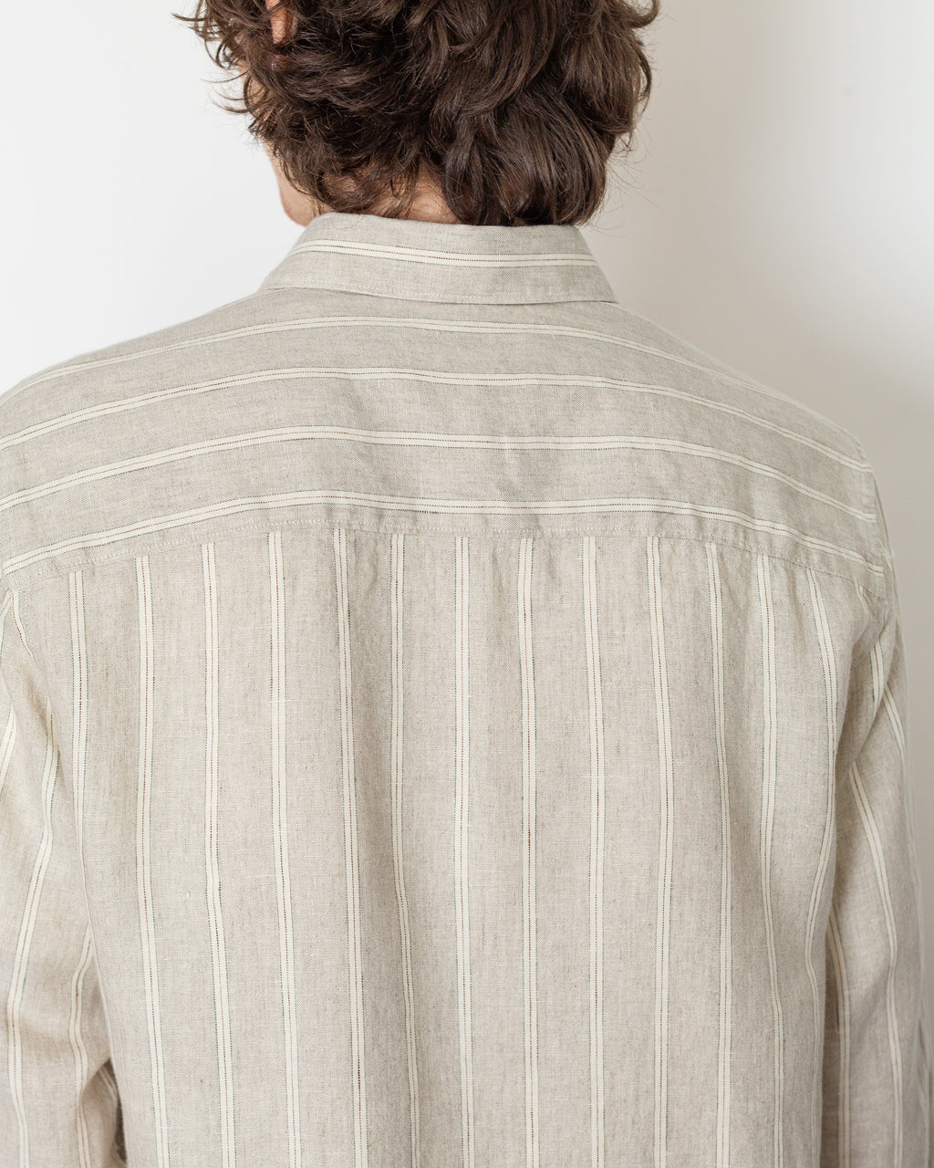 Enzo Shirt 5728 - Oat Stripe