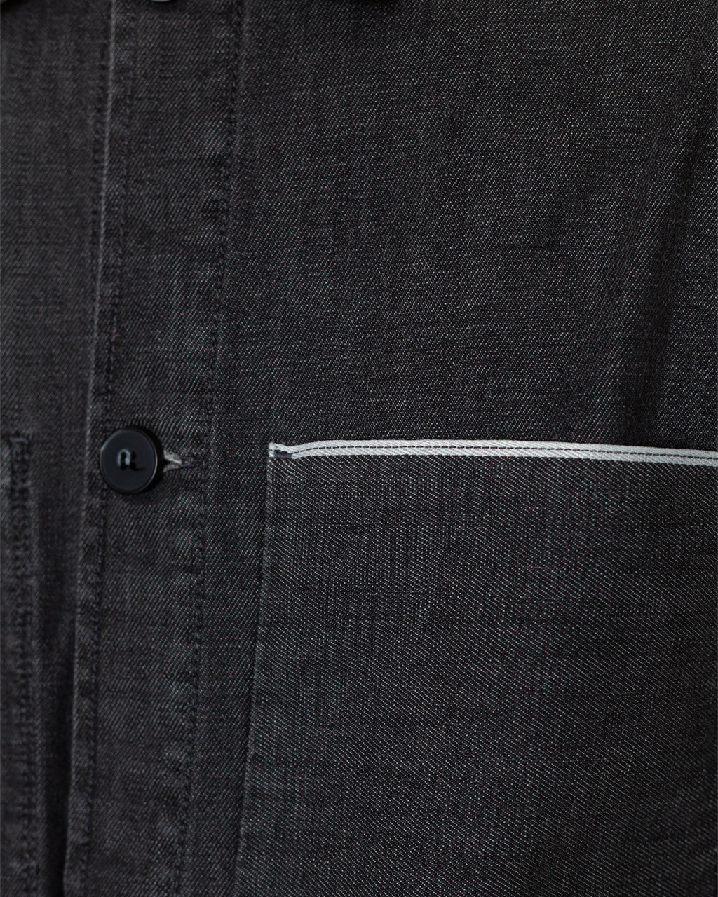 Anrfloki Selvedge Denim Overshirt - Light Grey Denim
