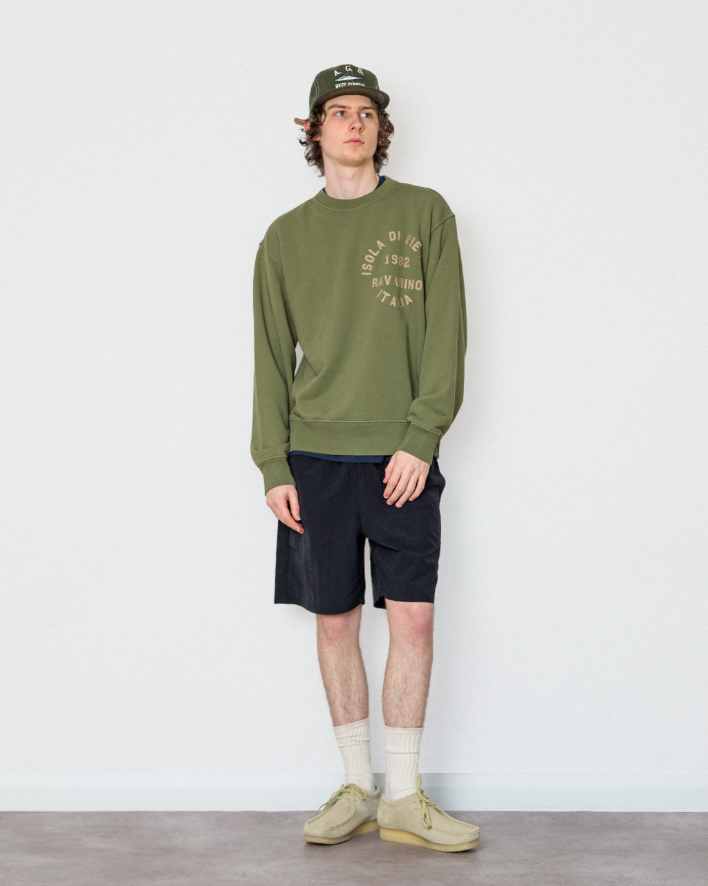 Logo Sweatshirt - V005G Military Green