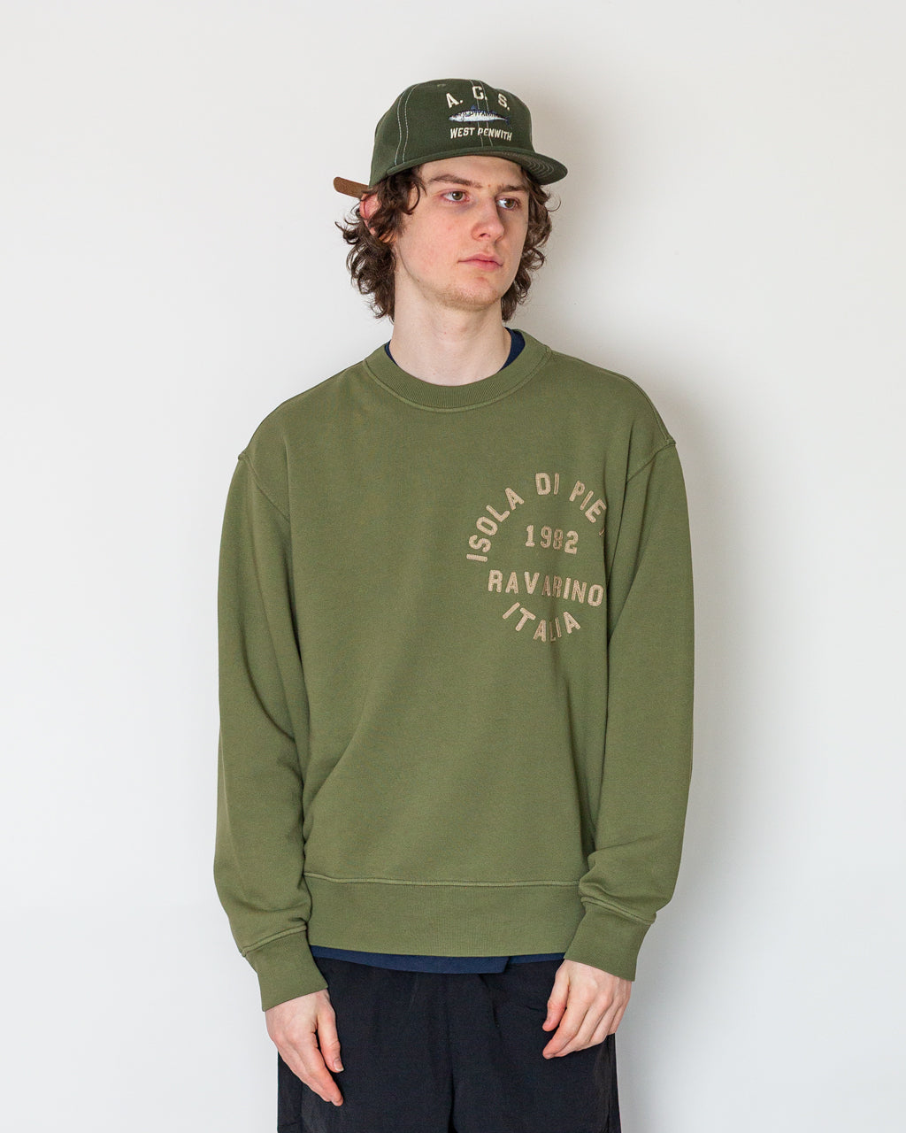 Logo Sweatshirt - V005G Military Green