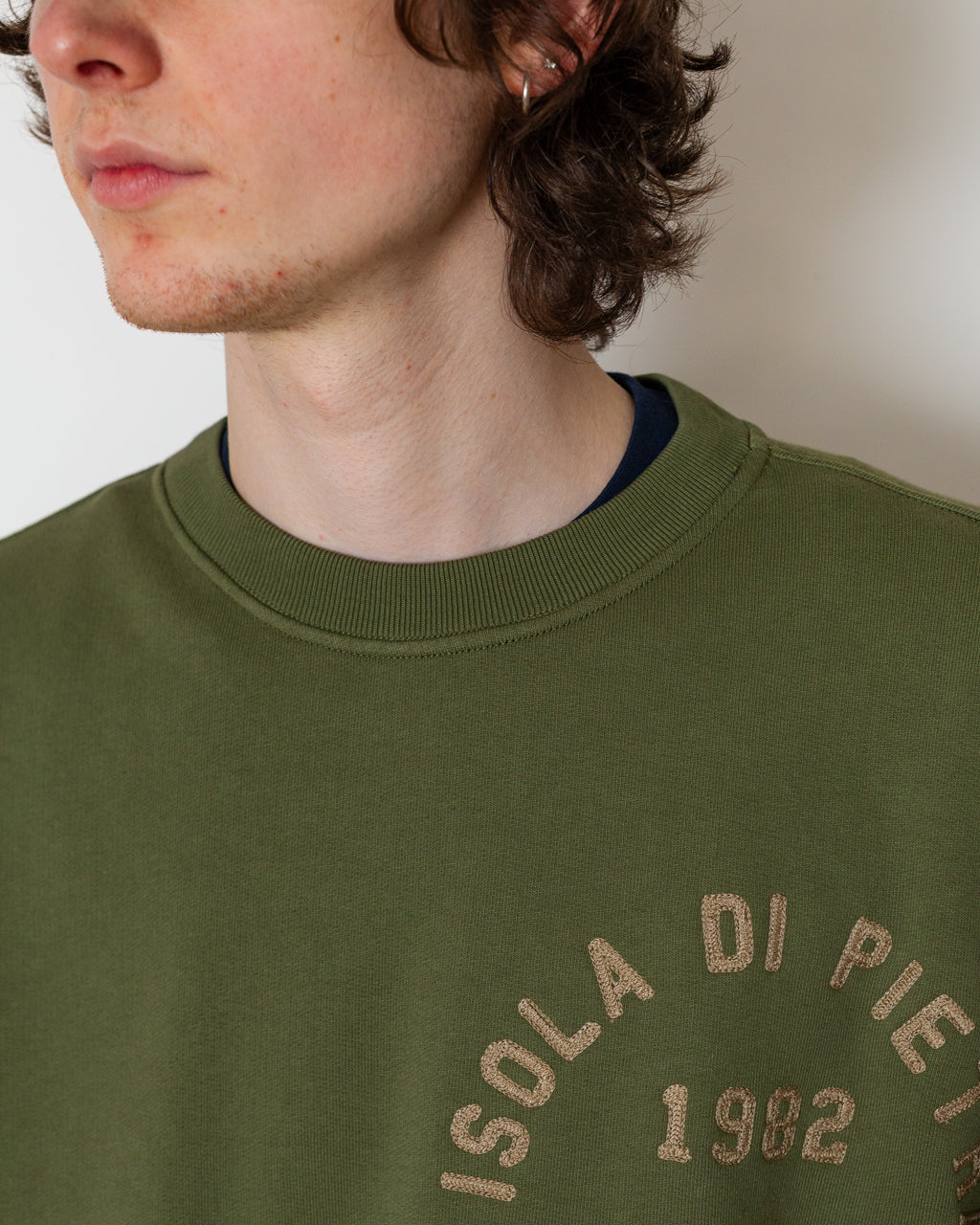 Logo Sweatshirt - V005G Military Green