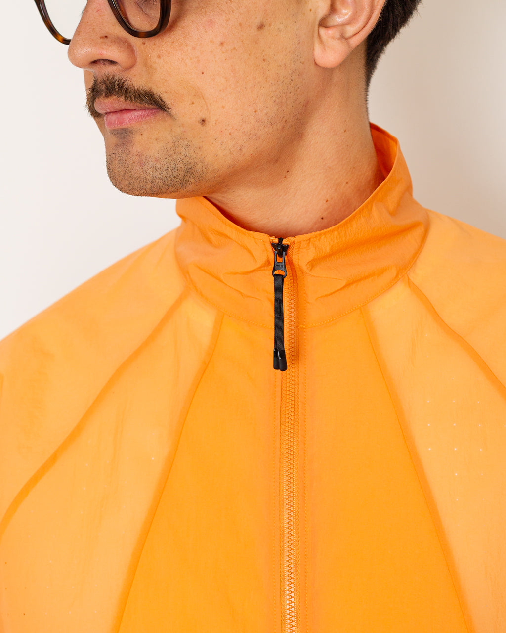 Sheer Nylon Wind Jacket - Lily Orange