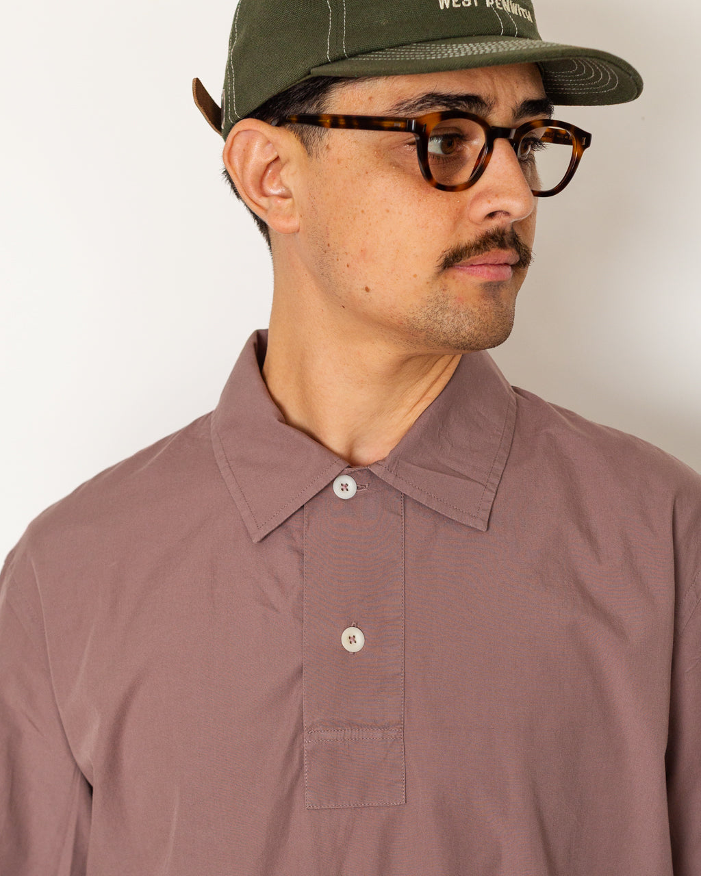 Offset Placket Polo - Mineral Pink