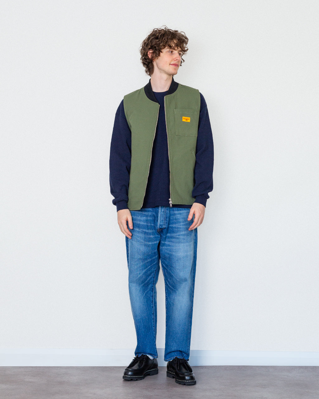 Canvas Work Vest - Olive