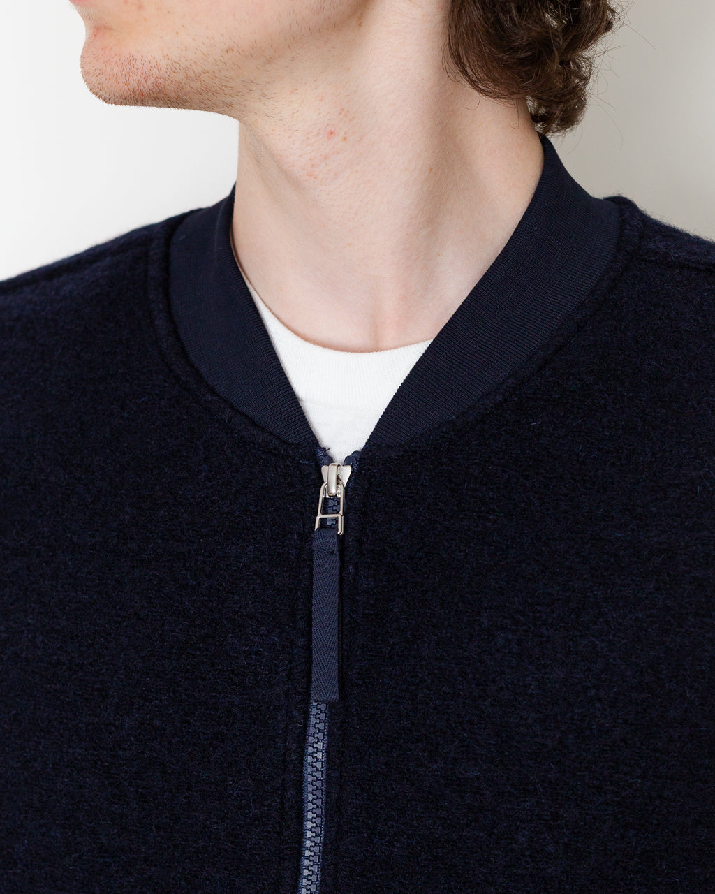 Wool Fleece Waistcoat - Navy