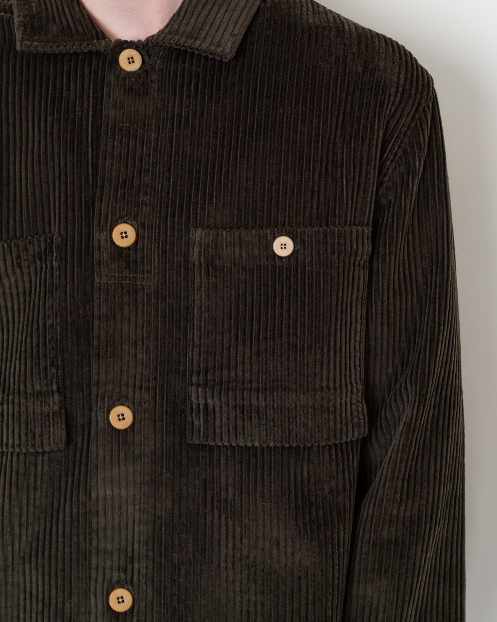 Patch Overshirt - Deep Sage Chunky Cord