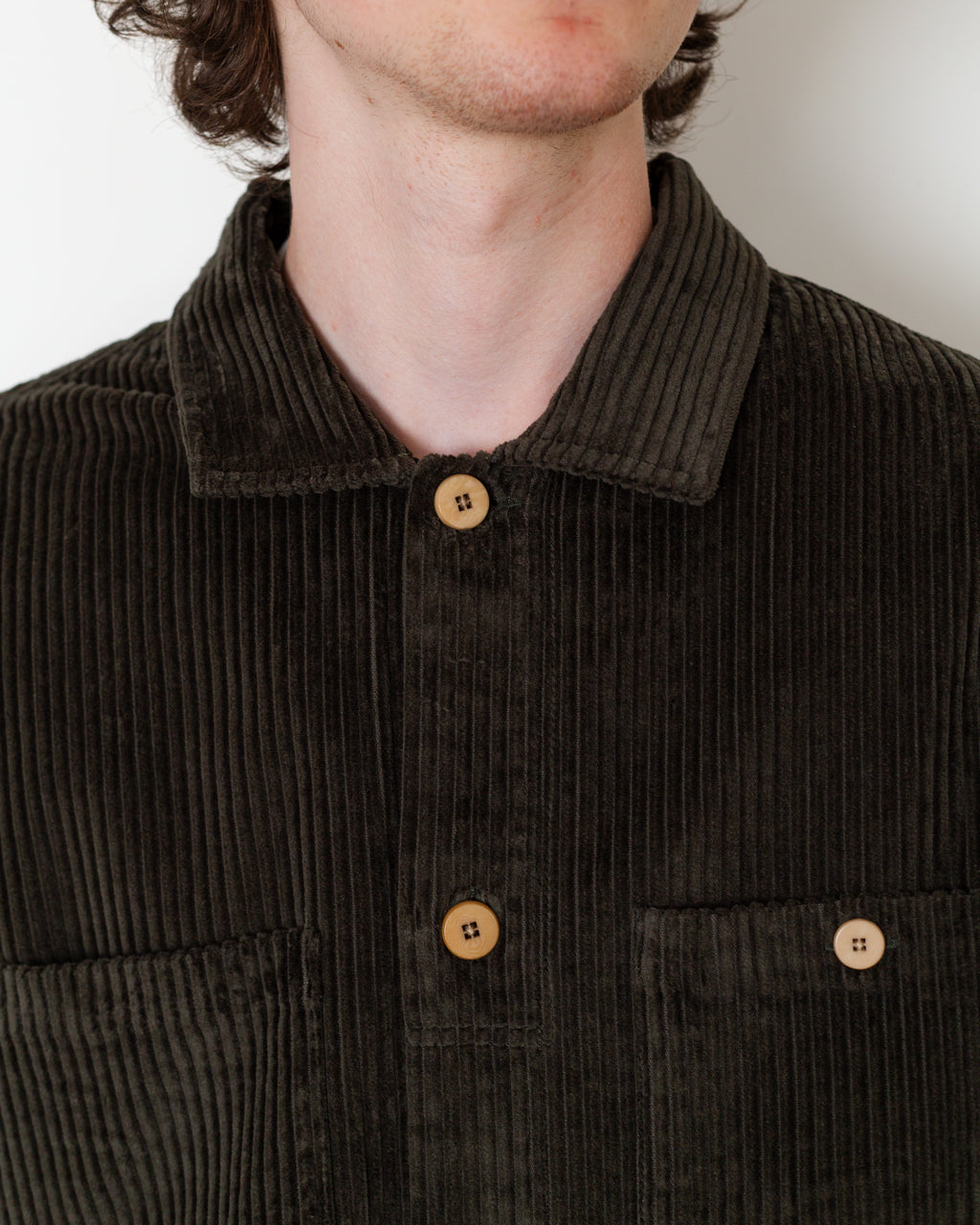 Patch Overshirt - Deep Sage Chunky Cord