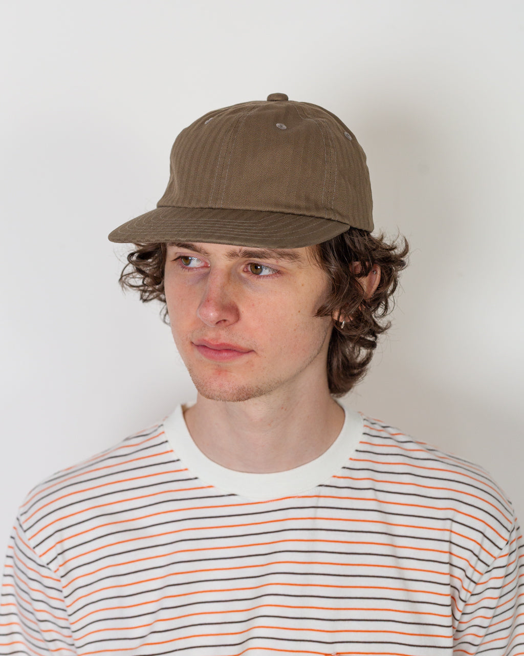 6 Panel Herringbone - Olive