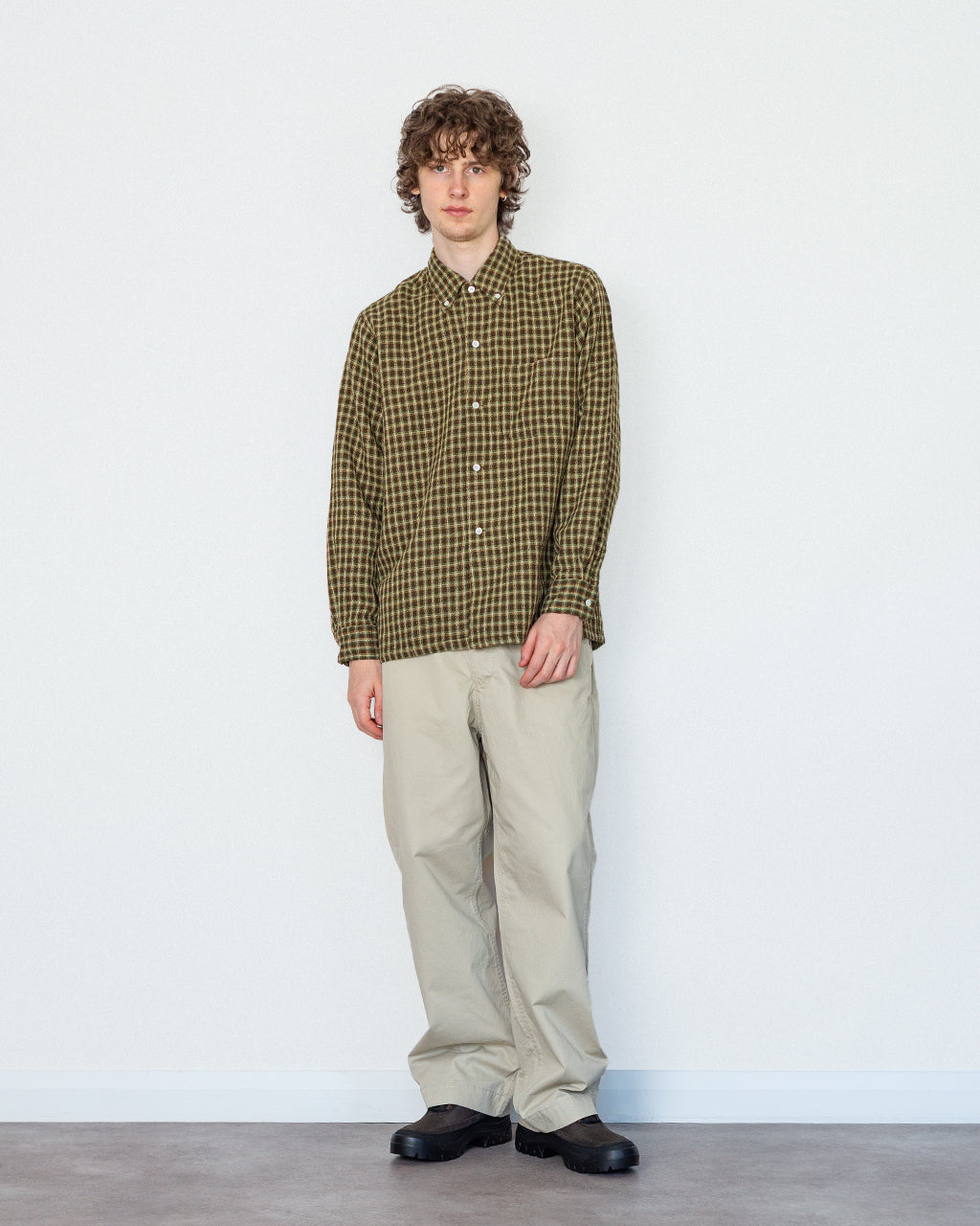 Open B.D. Panama Plaid Double Face - Brown