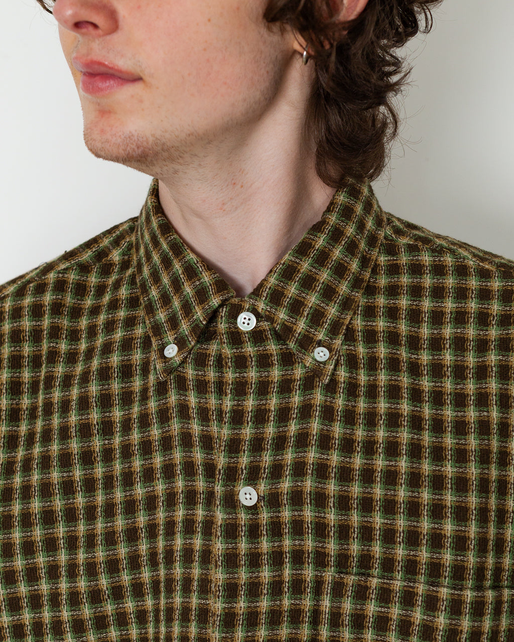 Open B.D. Panama Plaid Double Face - Brown