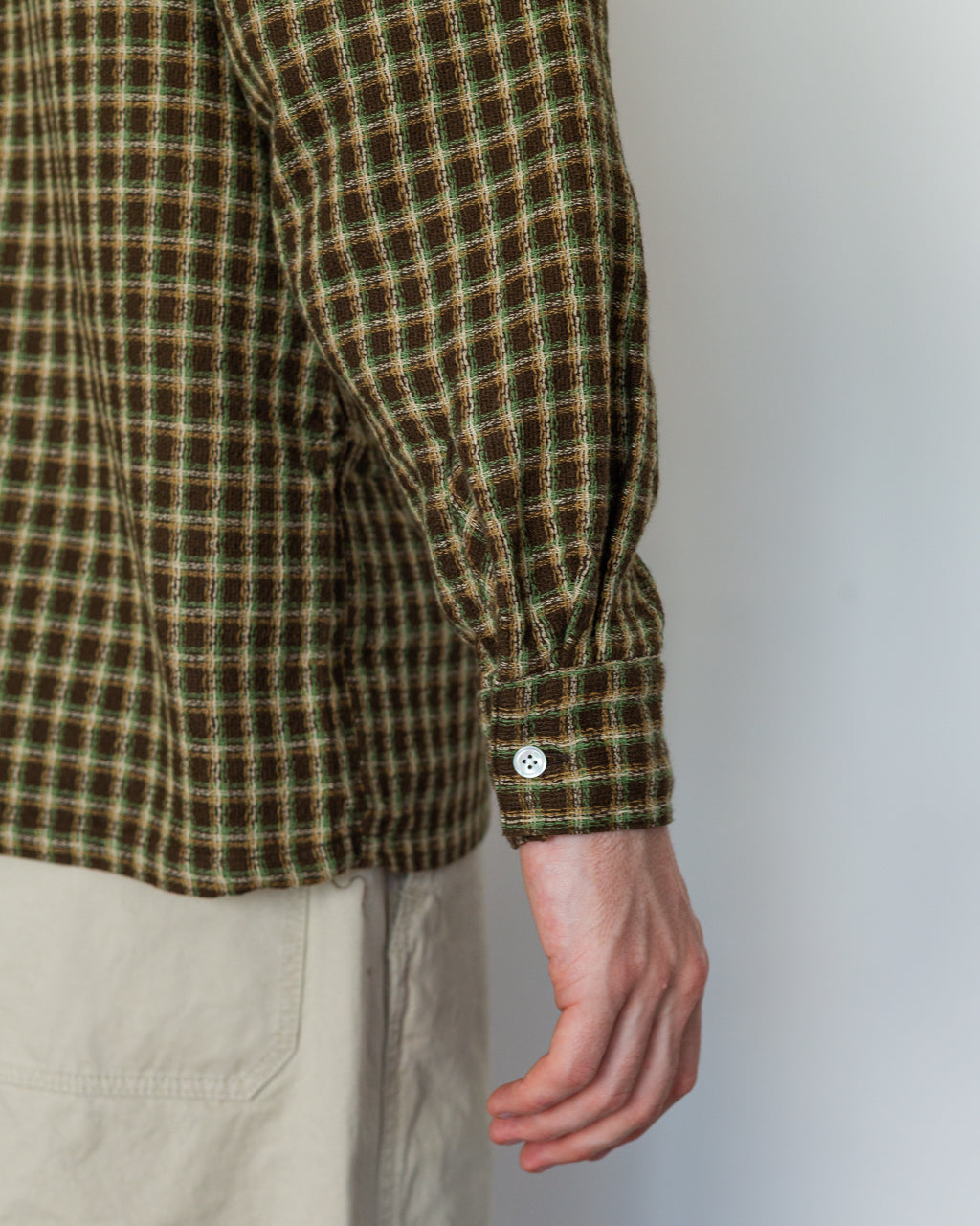 Open B.D. Panama Plaid Double Face - Brown