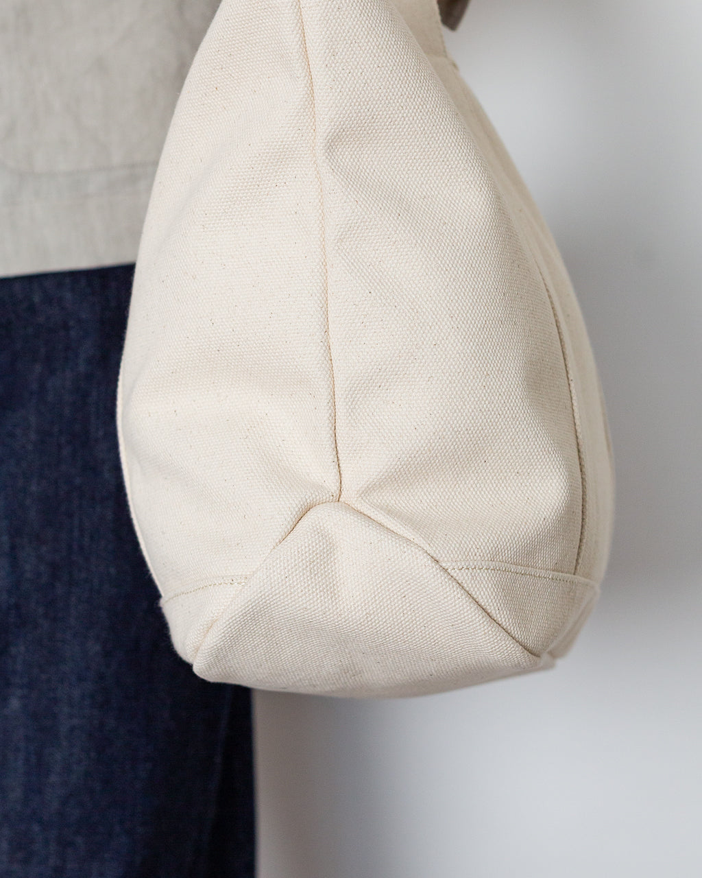 Canvas Rime Tote M - Ivory