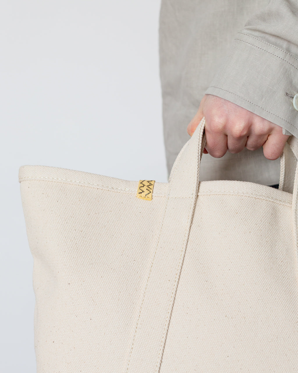 Canvas Rime Tote M - Ivory