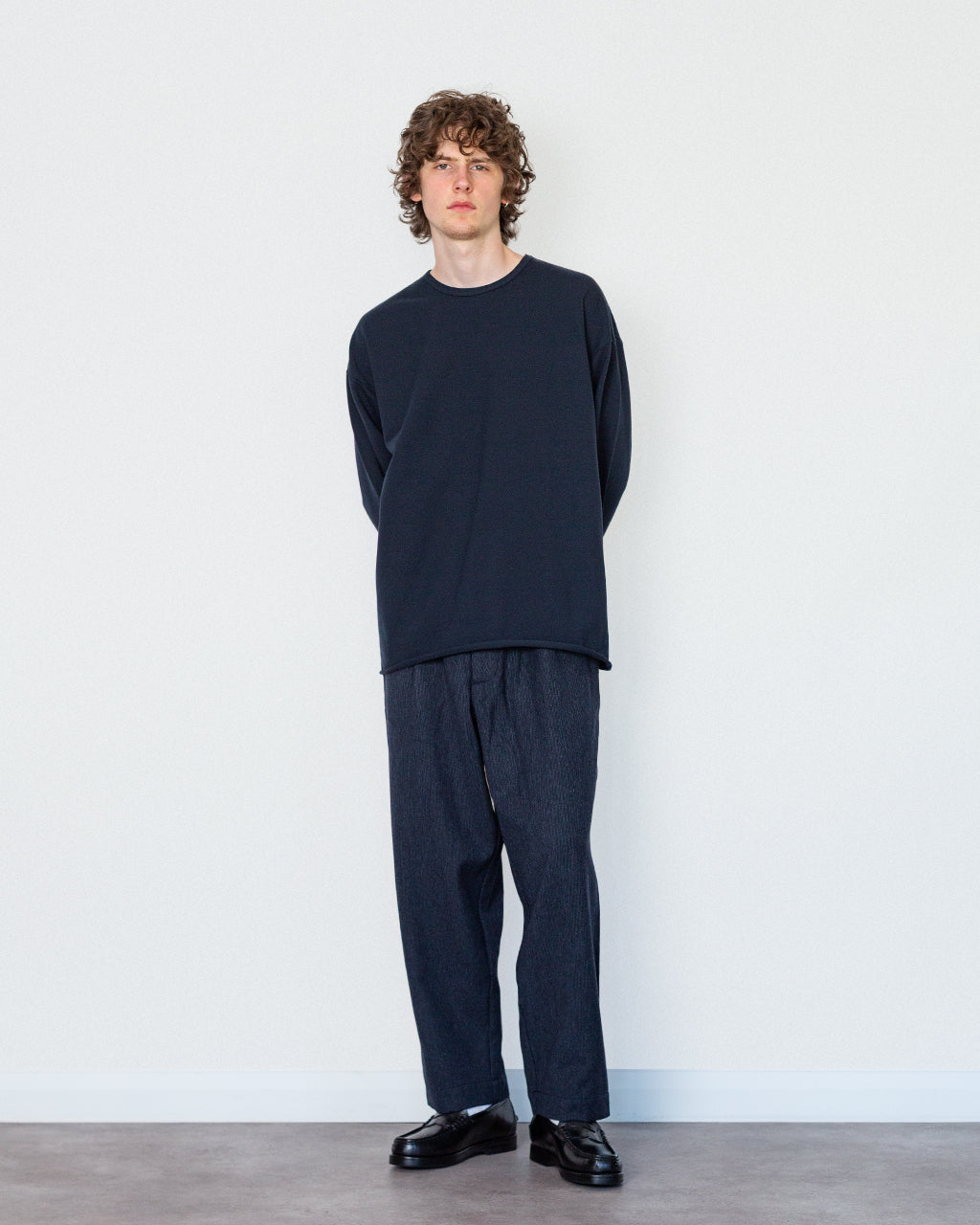 Oxford Pant - Navy Airline Flannel