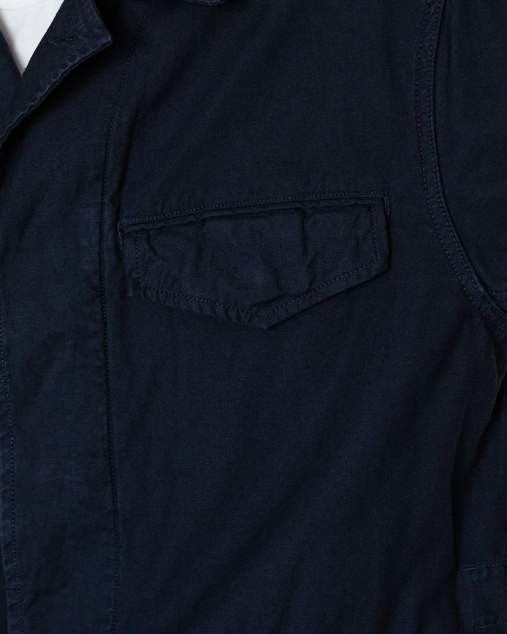 Back Satin M-47 Style Jacket - Navy