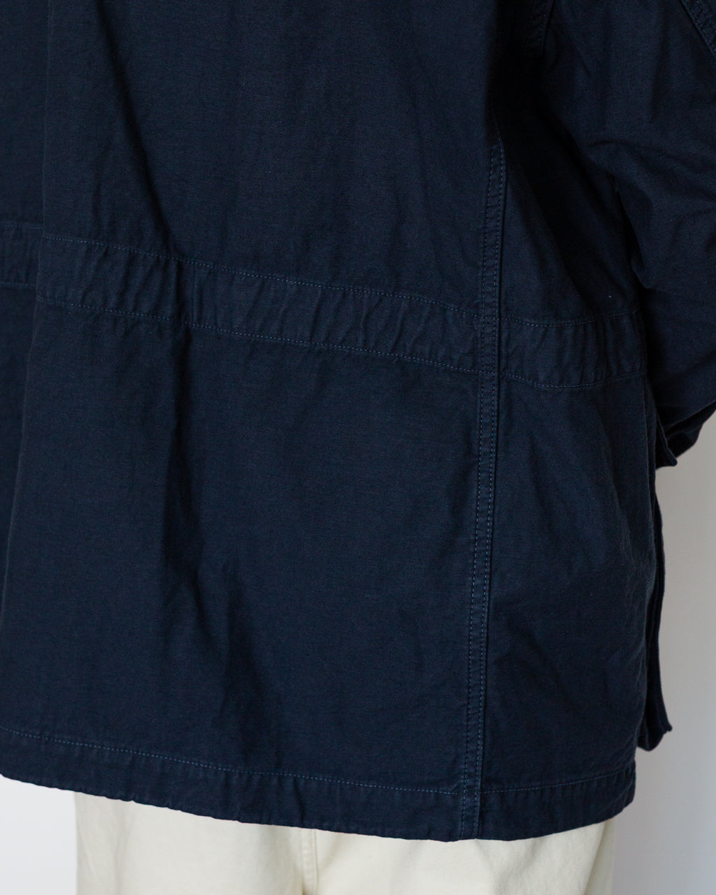 Back Satin M-47 Style Jacket - Navy