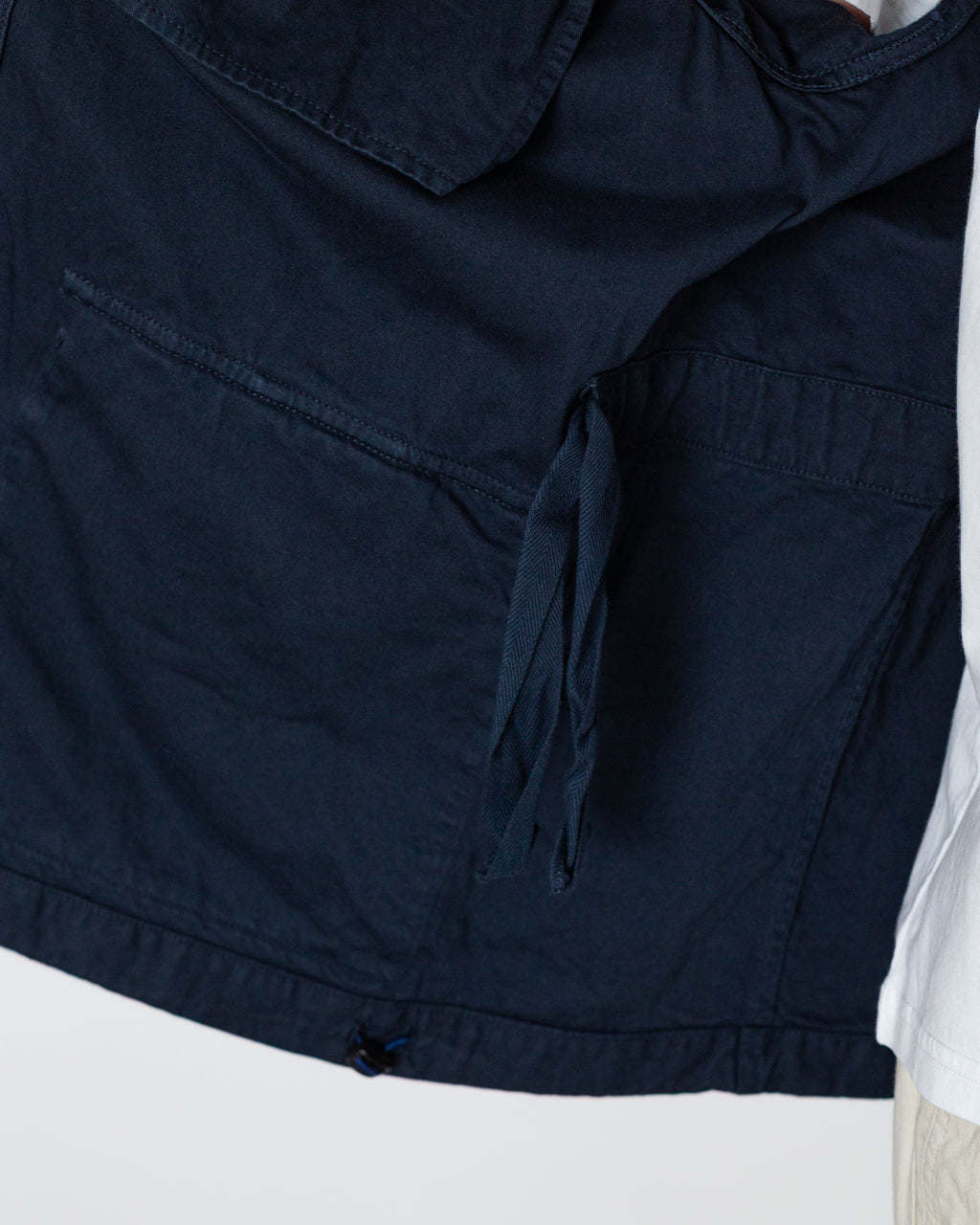 Back Satin M-47 Style Jacket - Navy