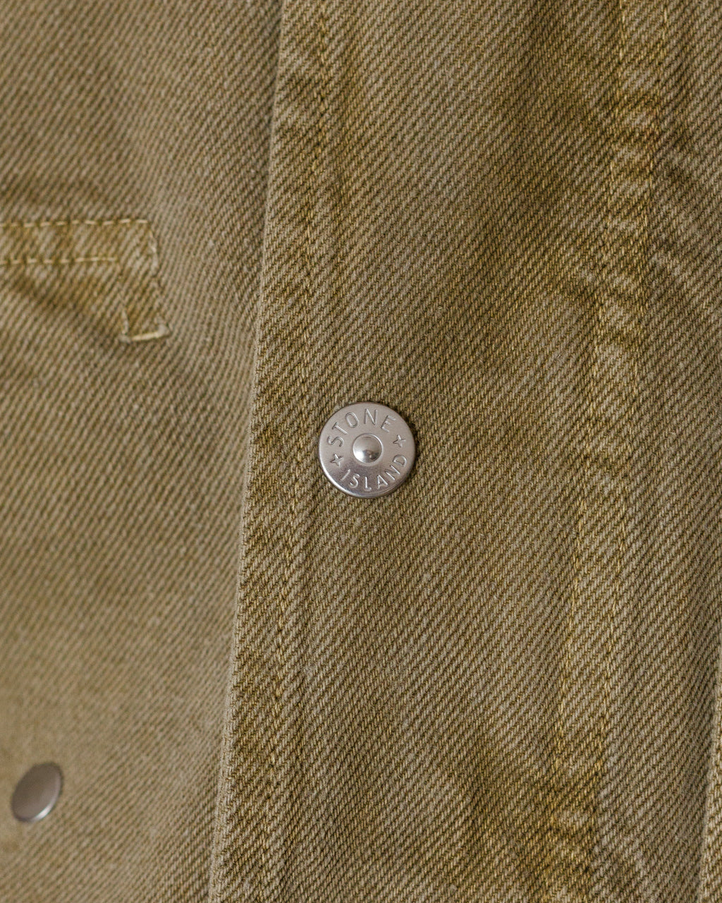 Mineral Dyed Cotton Gabardine Jacket  - Military Green V005G