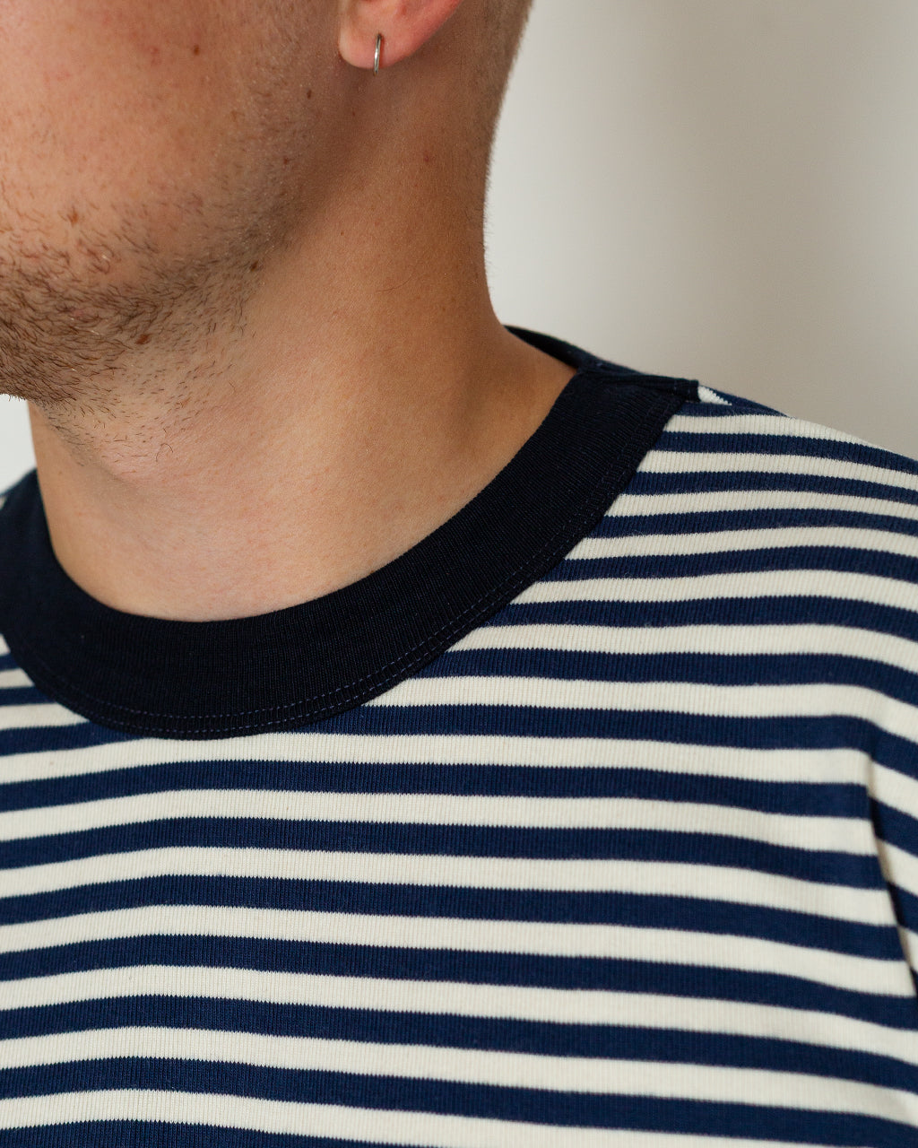 T-Shirt ML L/S - Marine Deep/Milk