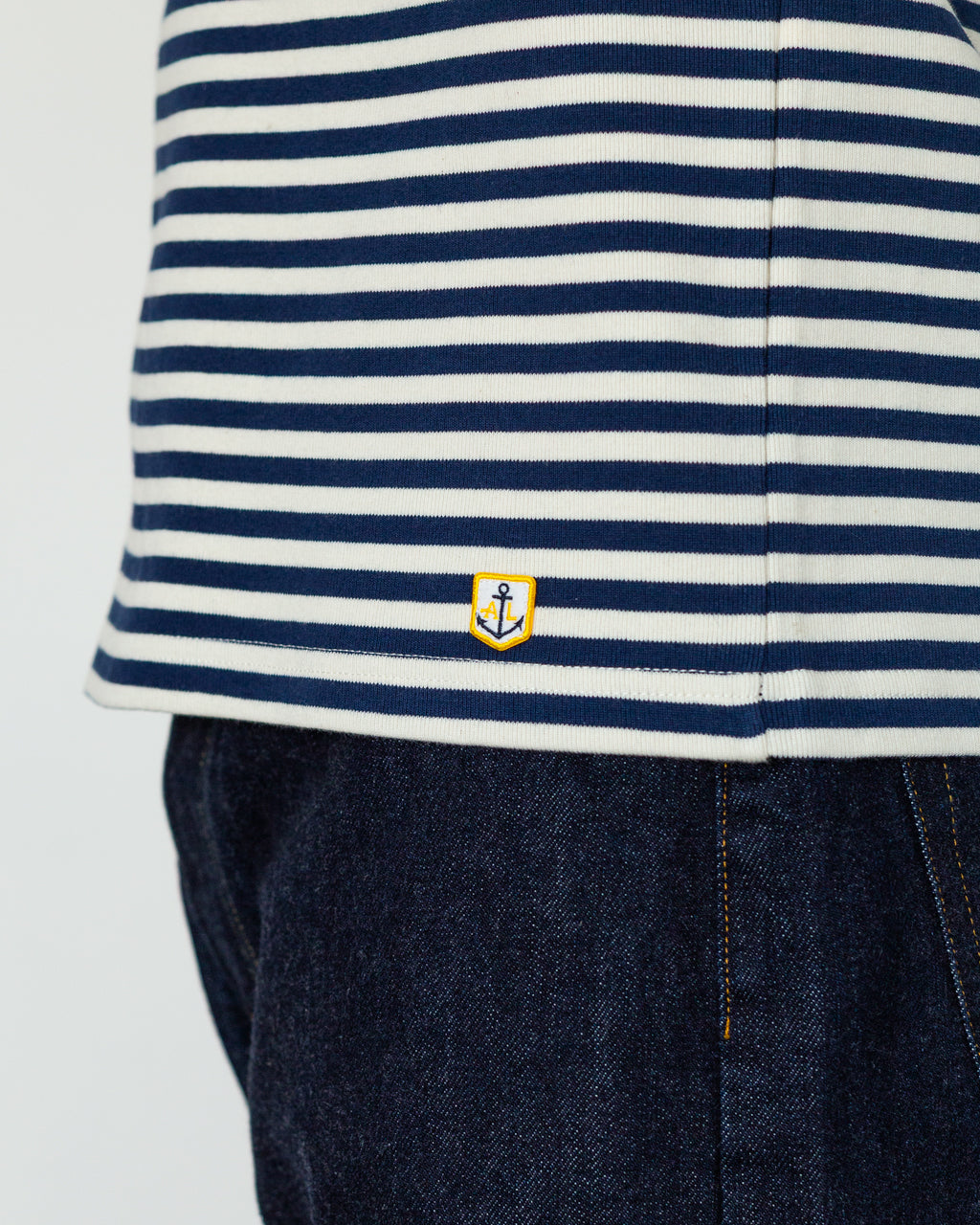 T-Shirt ML L/S - Marine Deep/Milk