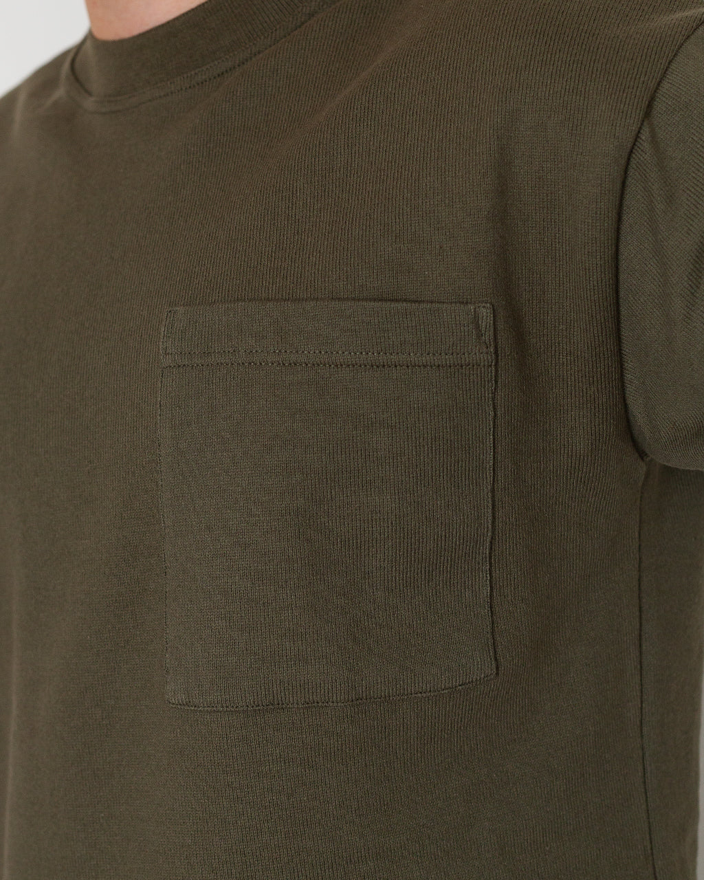 Heavy L/S Slub T-Shirt - Olive