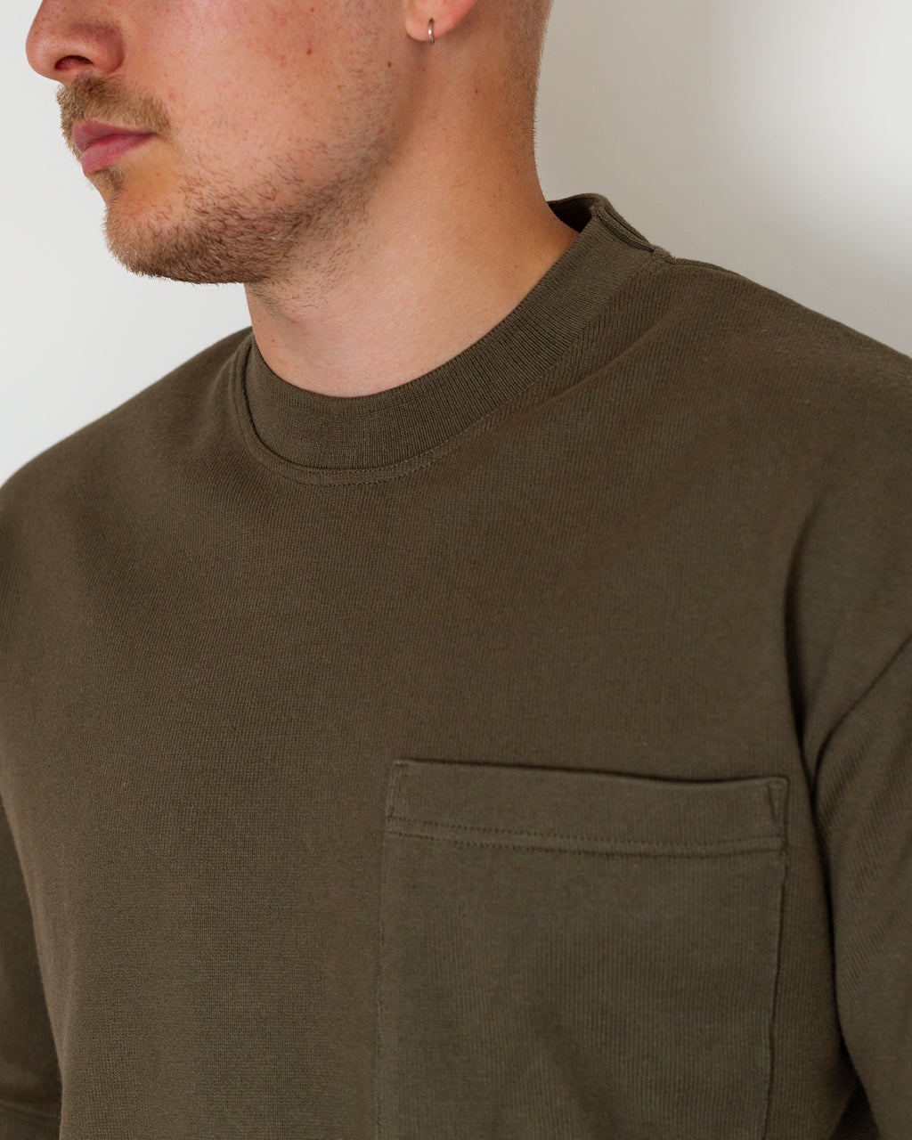 Heavy S/S Slub T-Shirt - Olive