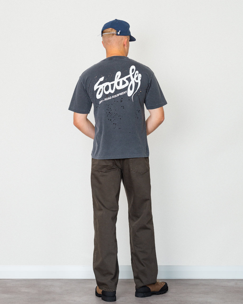 MothTech T-Shirt - Aged Black AirBrush Eagle