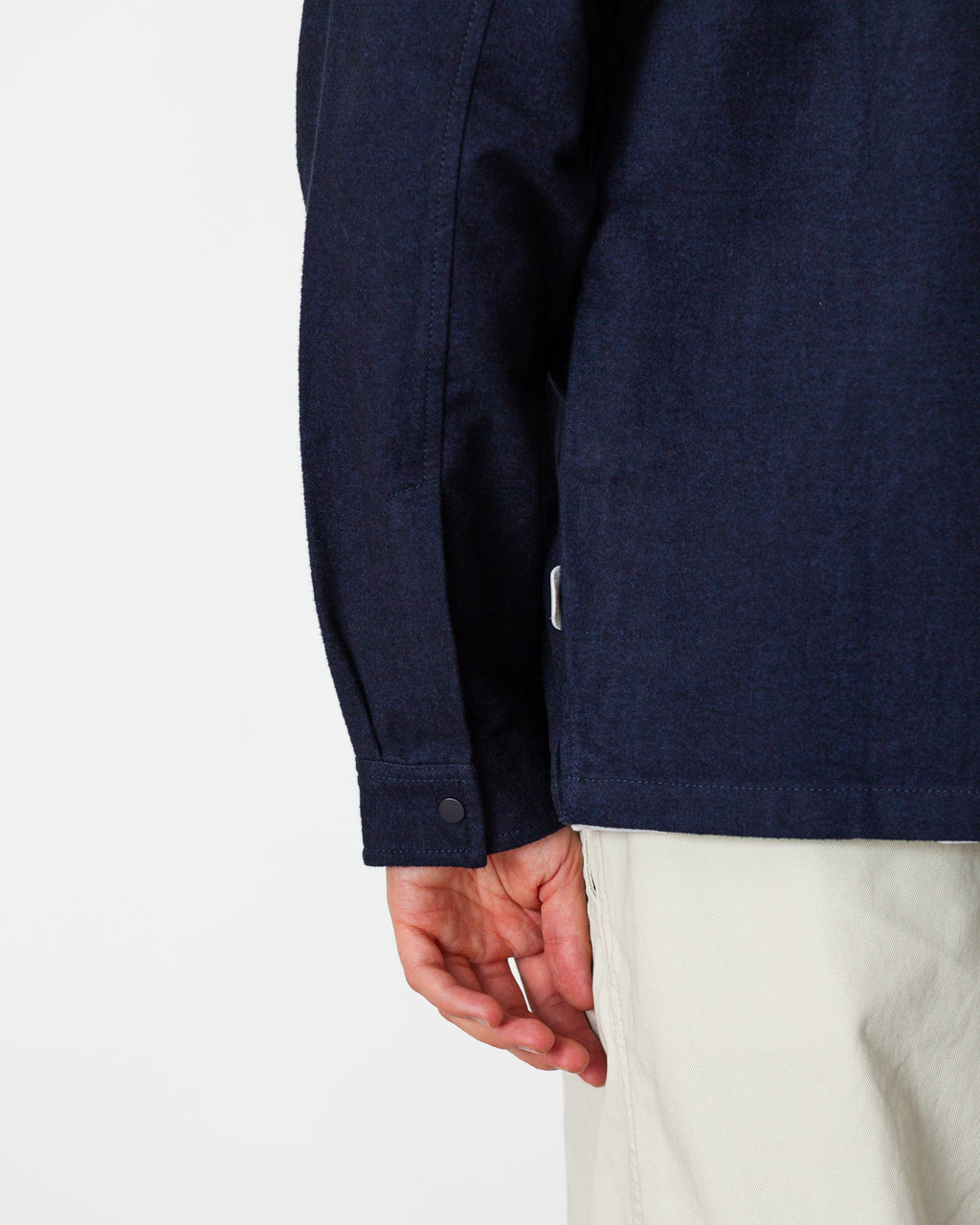 Patch Overshirt - Navy Lightweight Moleskin