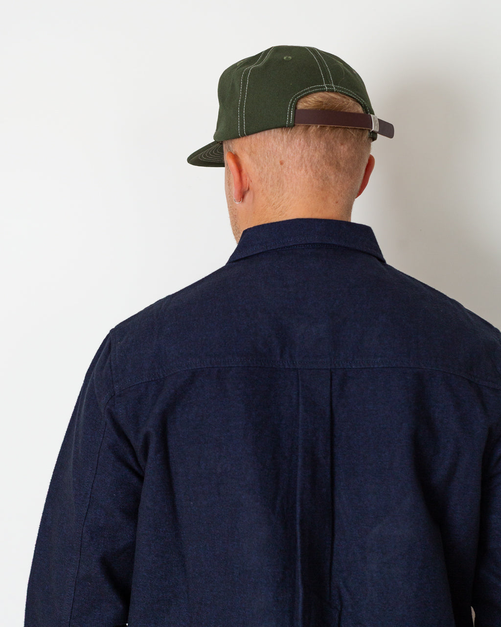 Patch Overshirt - Navy Lightweight Moleskin