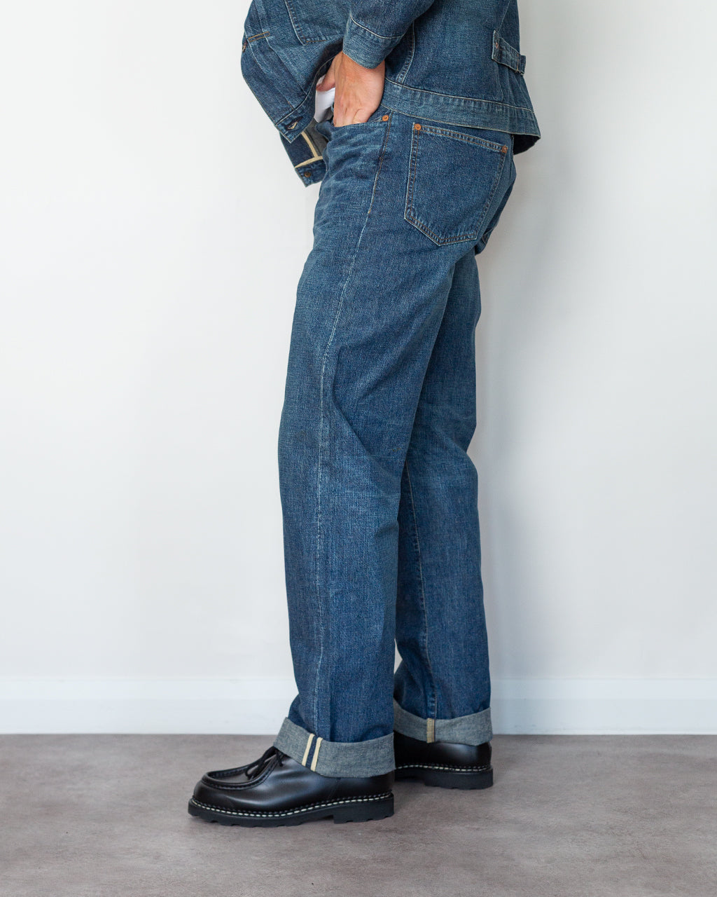 Damaged Denim Trouser - Damaged Indigo