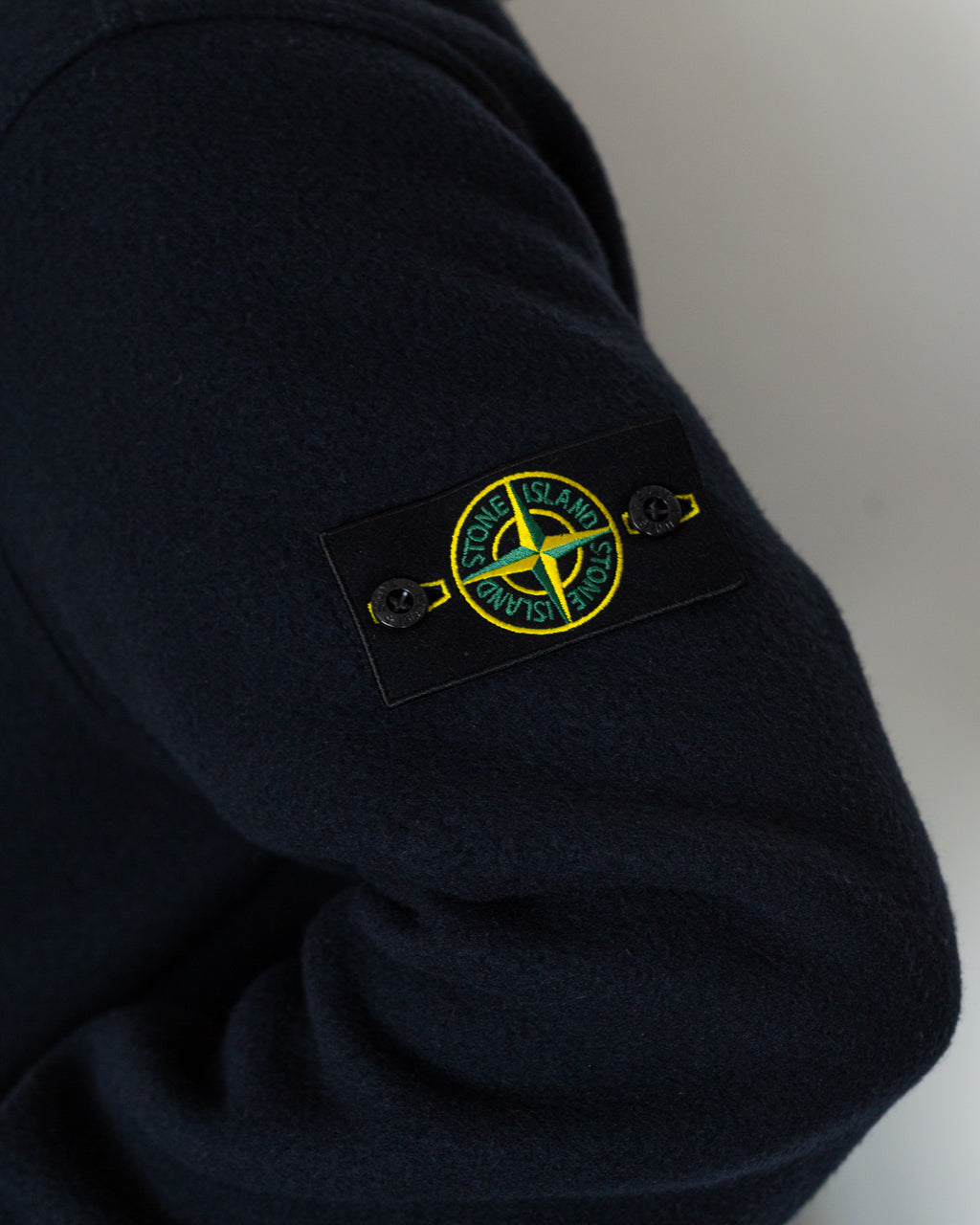 Melton Wool Short Parka - Navy Blue V0020