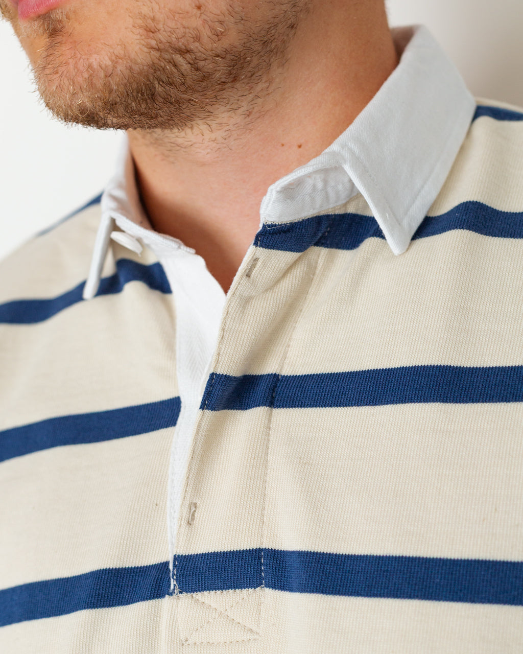 Classic Rugby Shirt - Off White Multi-Stripe