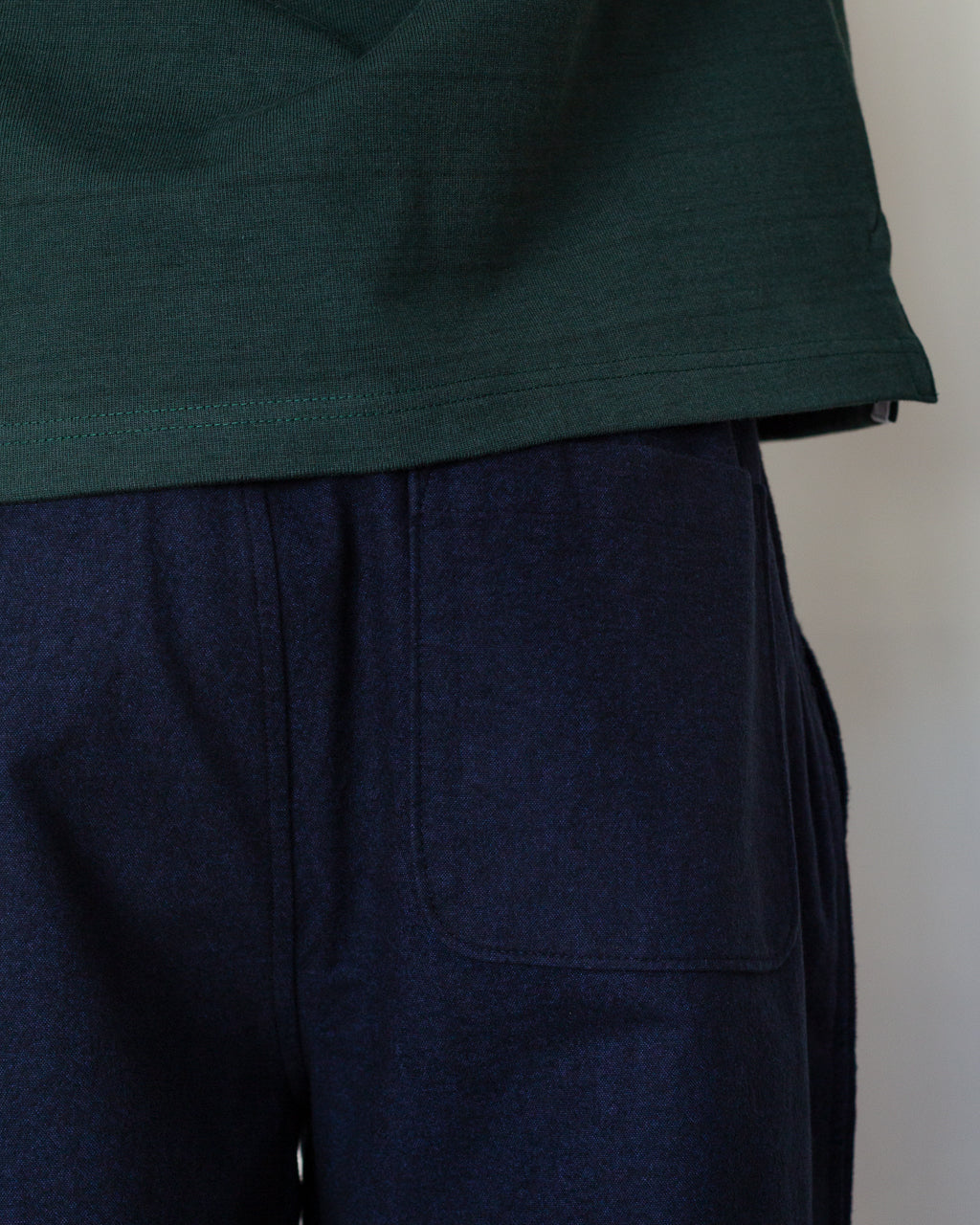 Wide Fit Trouser - Navy Lightweight Moleskin