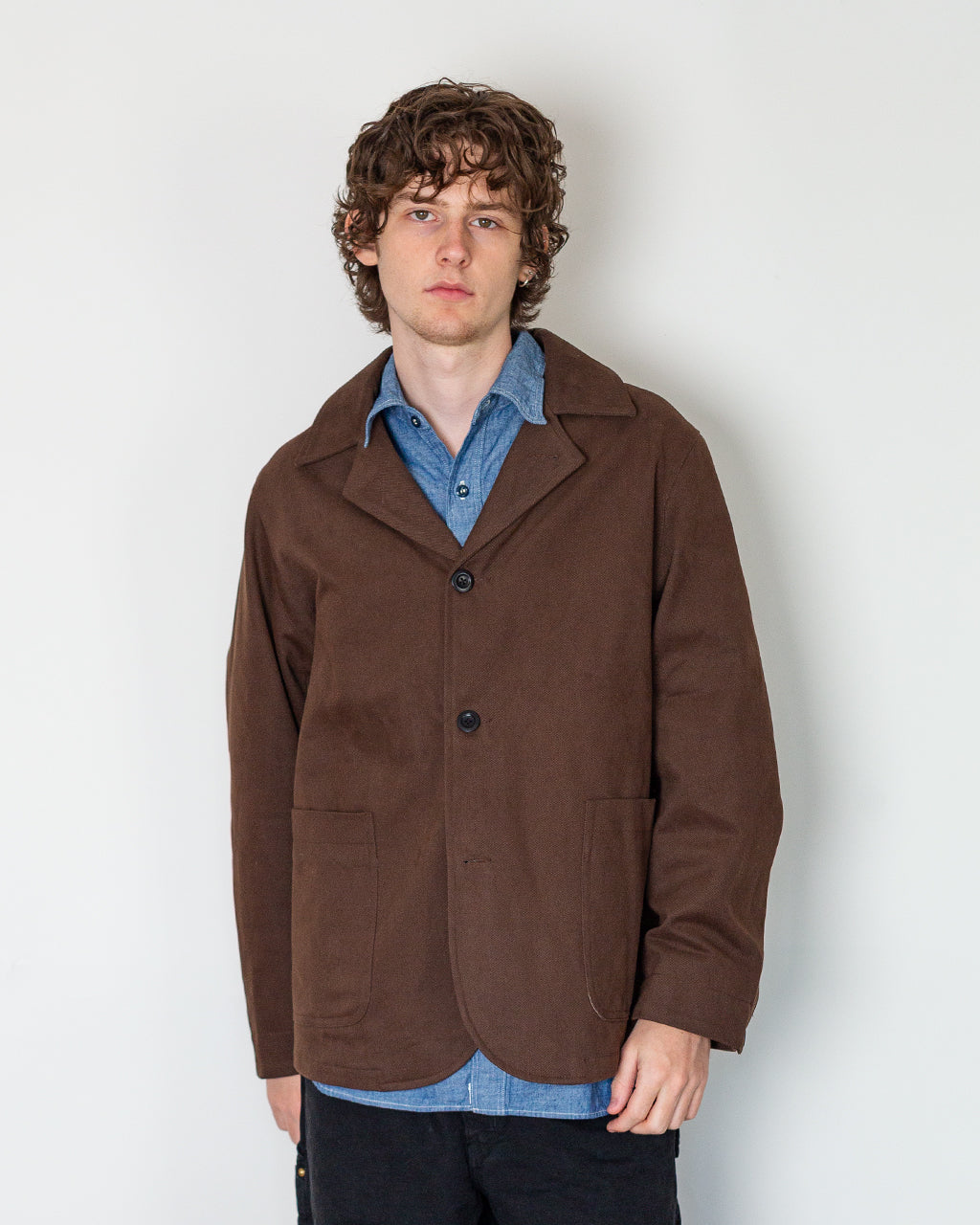 Bruton Blazer - Dark Brown/Lavet/French Navy