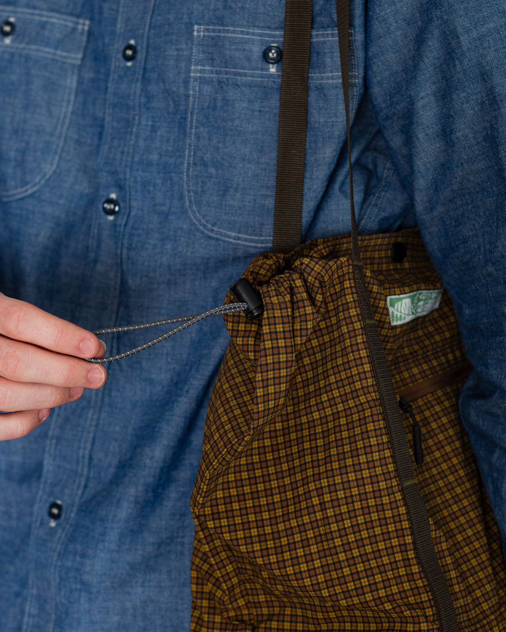 Utility Tote Bag - Brown Check