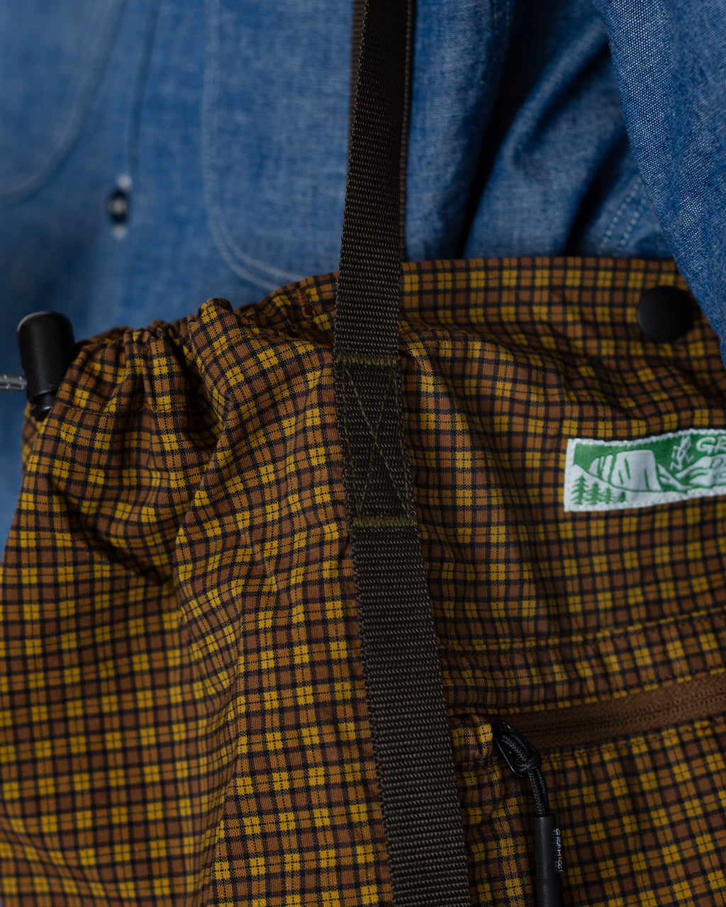 Utility Tote Bag - Brown Check