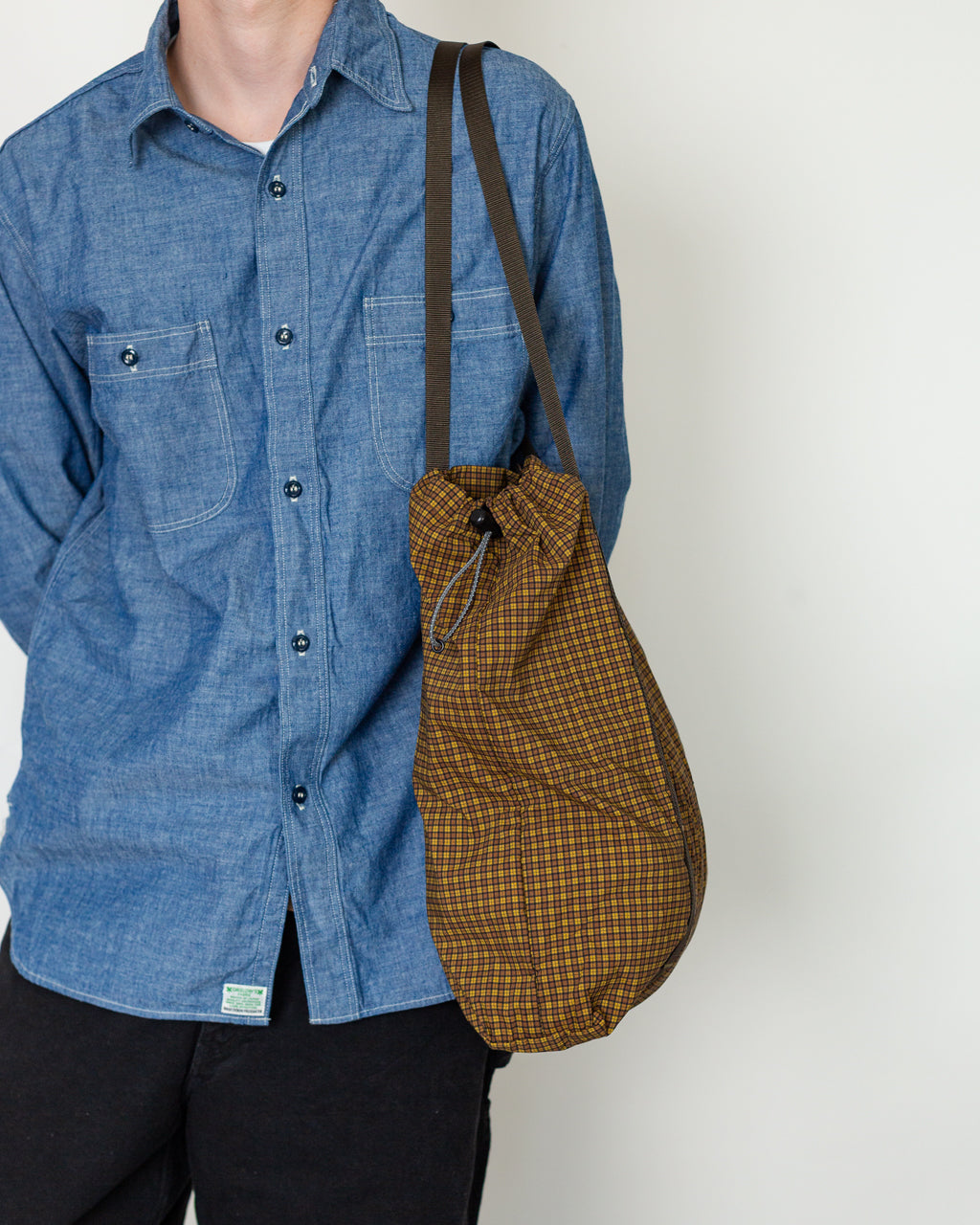 Utility Tote Bag - Brown Check