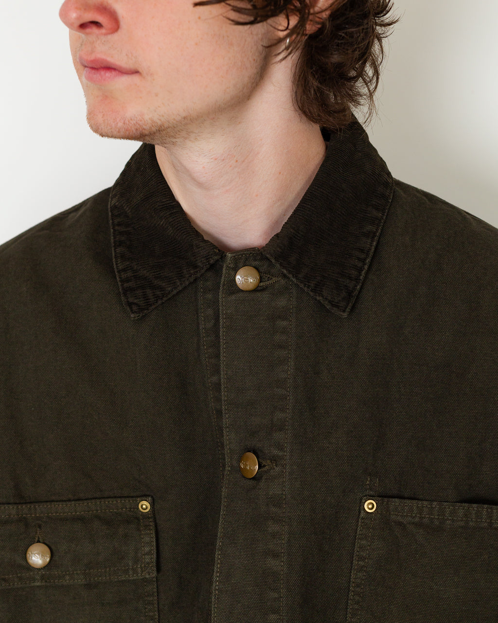 Relaxed Fit Oxford Coverall - Coffee Brown