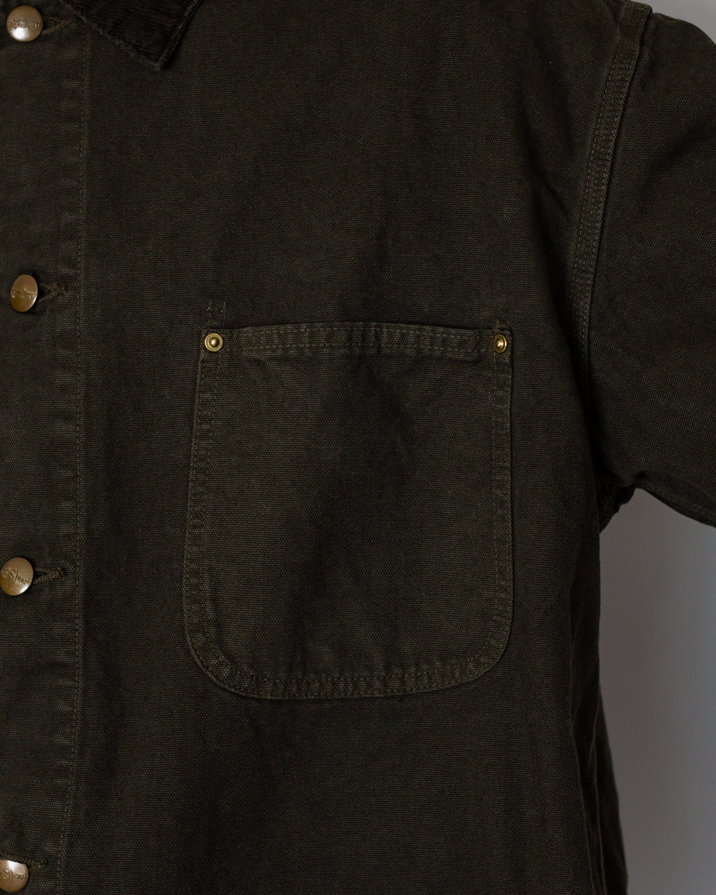 Relaxed Fit Oxford Coverall - Coffee Brown