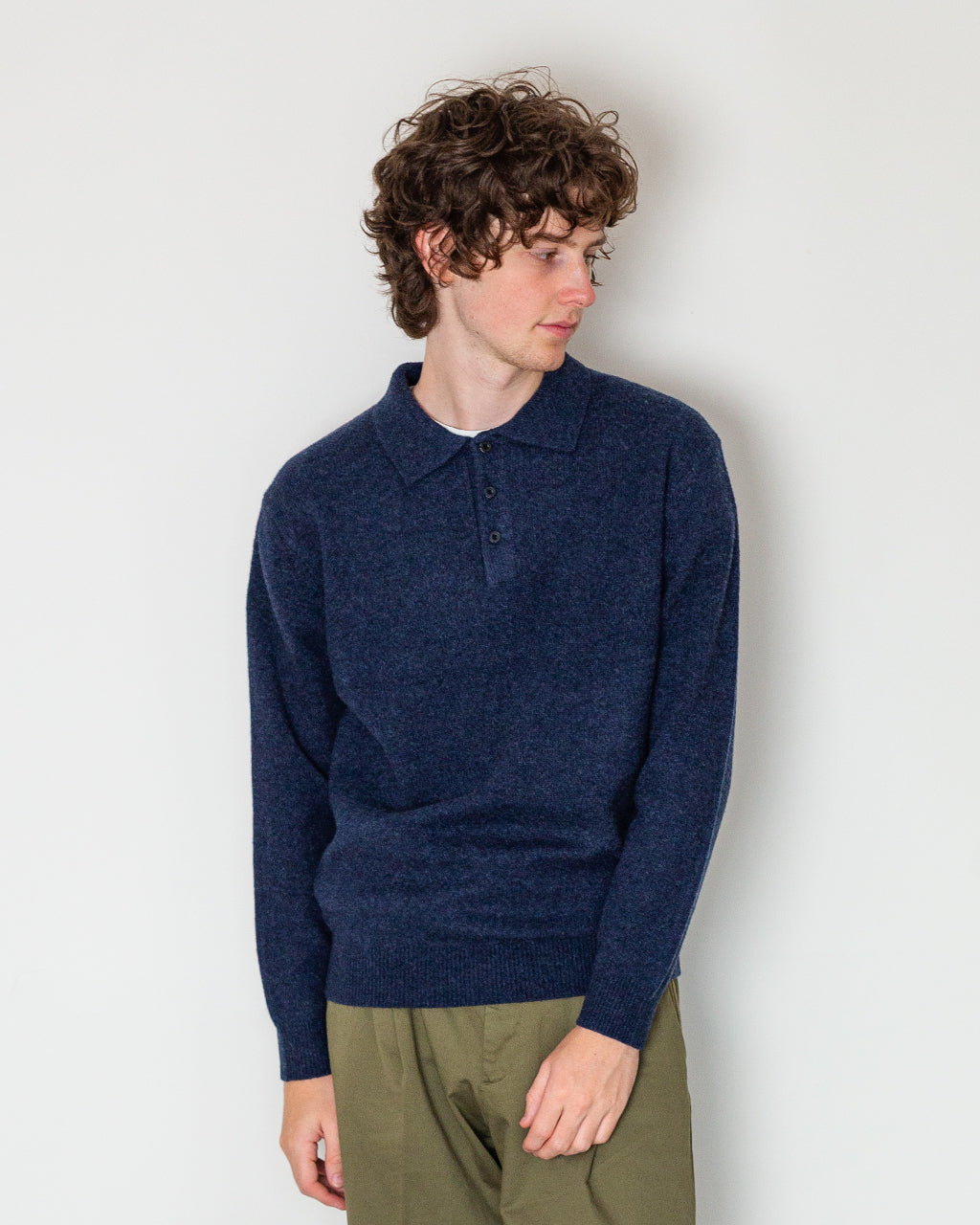 Knit Polo 9G - Navy