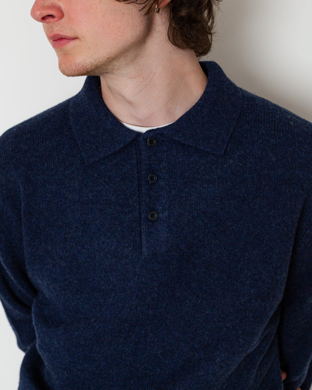 Knit Polo 9G - Navy