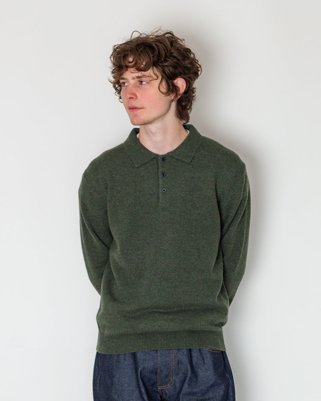 Knit Polo 9G - Green